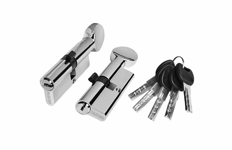 Цилиндровый механизм (личина) PALIDORE 60РС ключ/вертушка хром