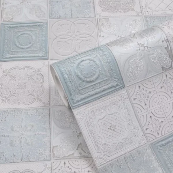 Обои Порто виниловые на флизелиновой основе 1,06х10 м, серый ментол 4318-1 (6)