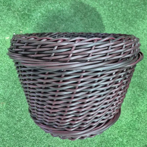 Кашпо плетеное из ротанга 16 л, коричневый