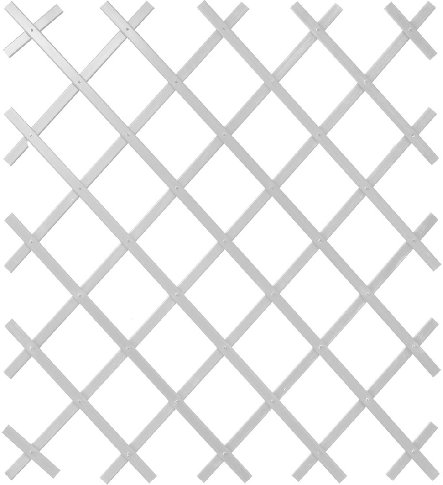Шпалера садовая ПВХ 1*3м, белая (5)