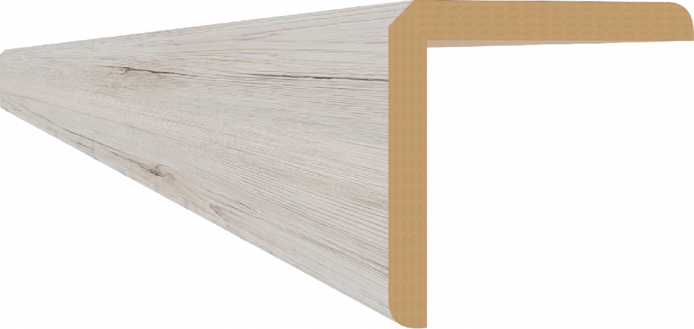 Угол универсальный МДФ STELLA  2700*24*24 ДУБ САНРЕМО БЕЛЫЙ (10)