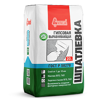 Шпатлевка Старатели выравнивающая (гипс) 20кг (70)