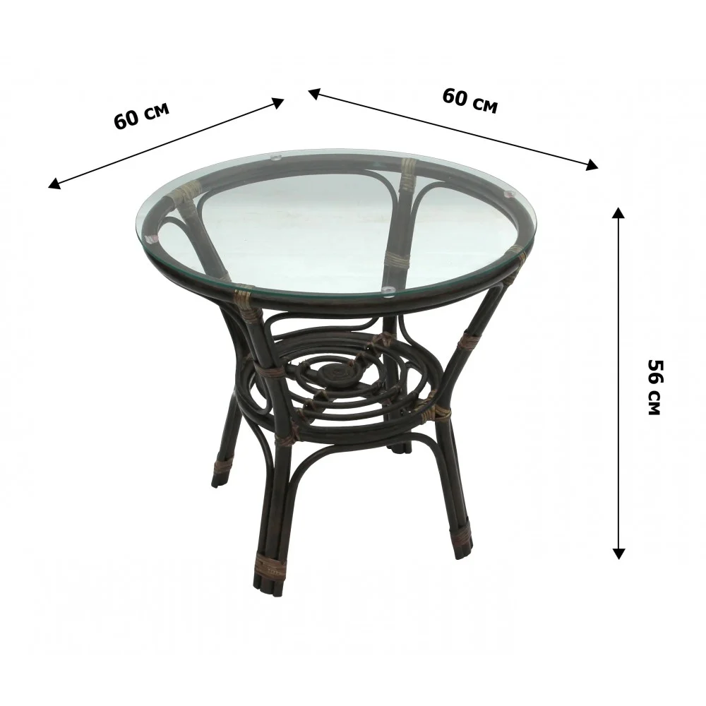 Набор мебели "Багамы" Премиум мини (2кресла+стол) коричневый, Garden Story