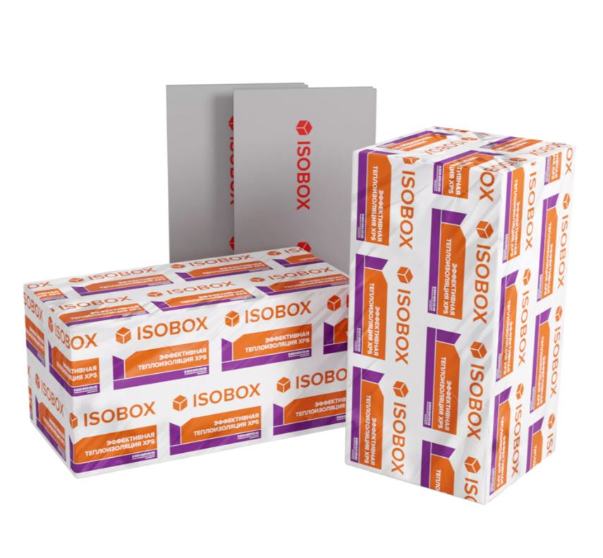 Утеплитель экструзионный XPS ISOBOX 150, 1180*580*50-L (8шт/упак) 5,48м²
