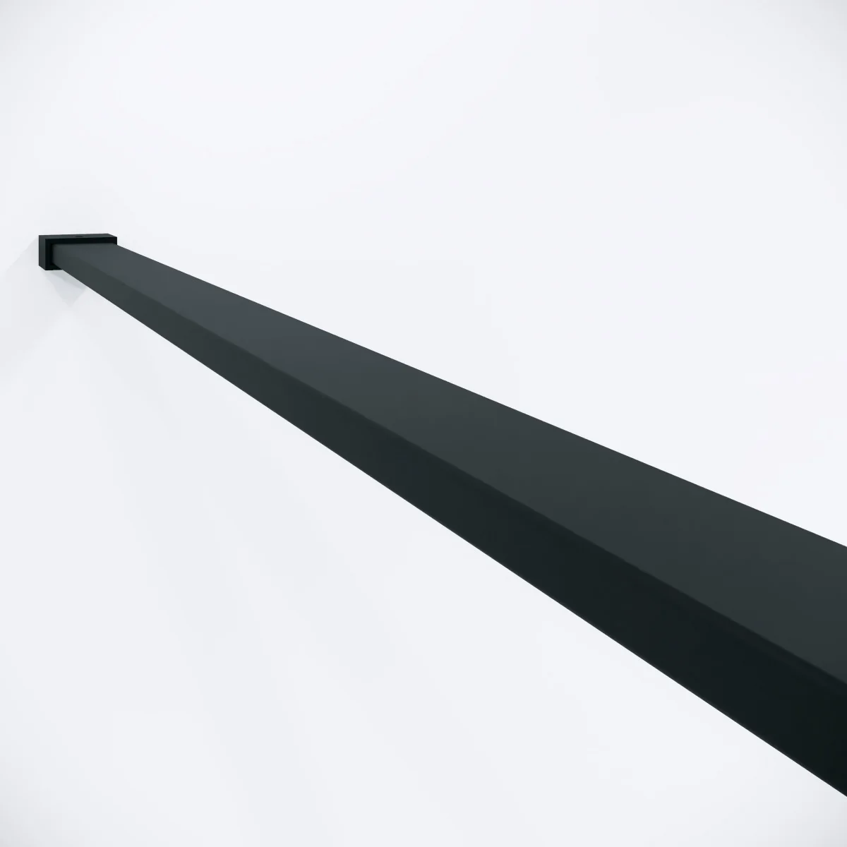 Душевая перегородка Niagara Nova NG-781-12BLACK 120х200 эффект битого стекла, черный матовый