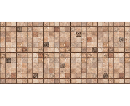 Панель ПВХ STELLA 0,3 мозаика Микс орех 959*480 мм (10)