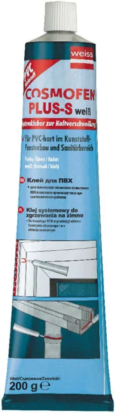 Клей для ПВХ Cosmo SL-660.210 (Cosmofen Plus HV), 200 г, прозрачный