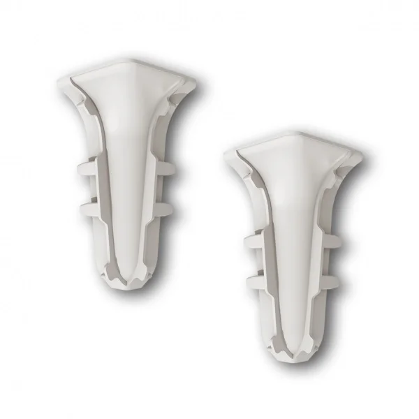 Угол внутренний для плинтуса 55мм Идеал Классик, 253 Ясень серый (2 шт флоуп)