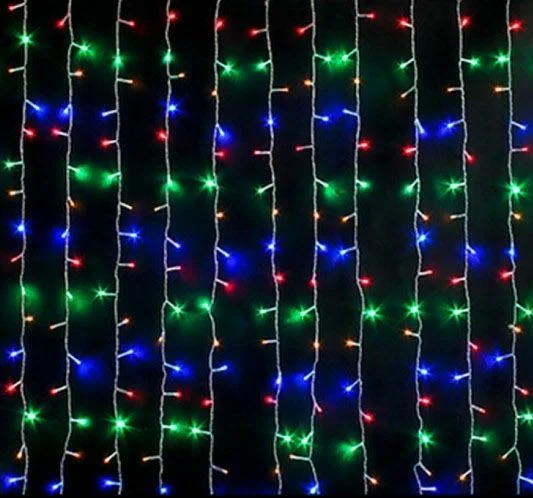 Гирлянда-занавес 240L LED 2*2 м, мультисвечение