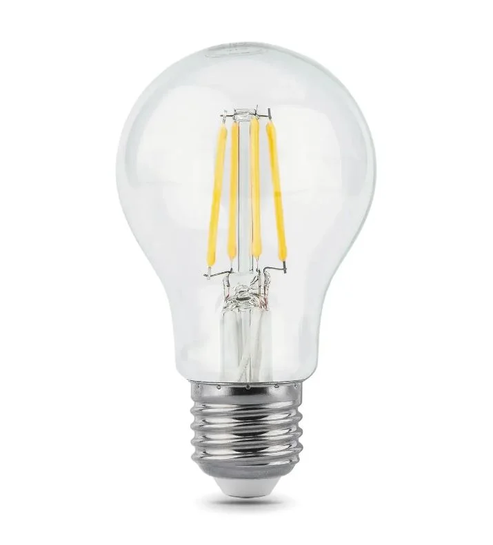 Лампа светодиодная LED 10Вт Груша E27 930лм 2700К теплый белый, Gauss Filament