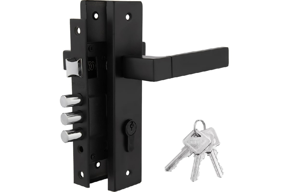 Замок врезной PALIDORE LHS 6237-202, Black черный