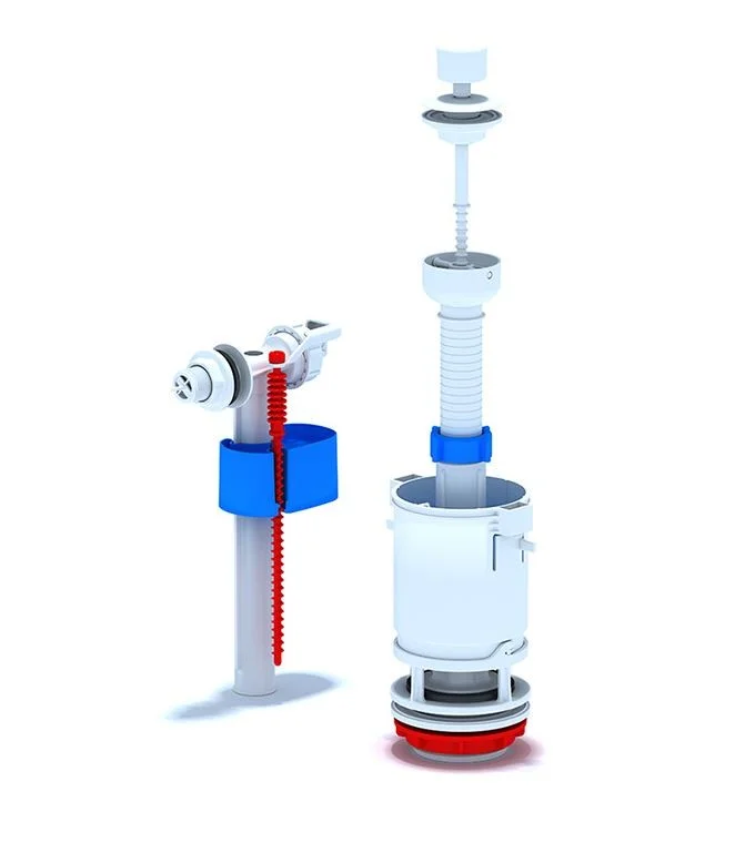 Арматура сантех. с боковой подводкой 1/2" WC4050 с пласт. штуцером, ручка шток