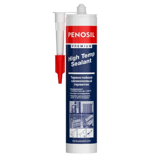 Герметик силиконовый высокотемпературный Penosil High Temp Sealant красный 280 мл