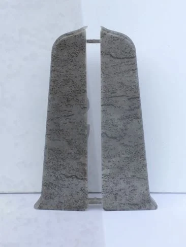 Торцевые для плинтуса 70мм "Деконика", 548 Лофт серый (пара/флоуп)