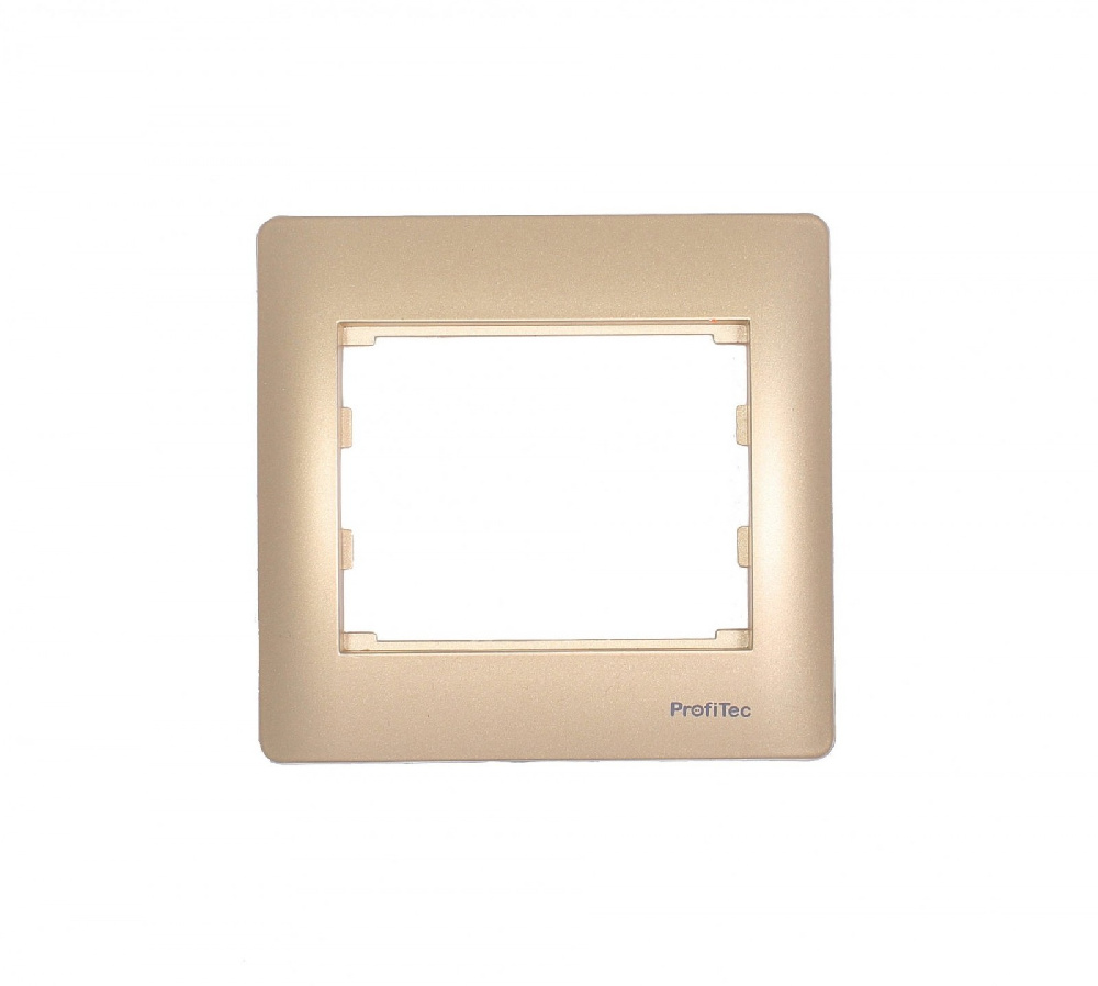 Рамка 1СП Profitec Corsa ST GLOSS (PC-пласт) золото мат