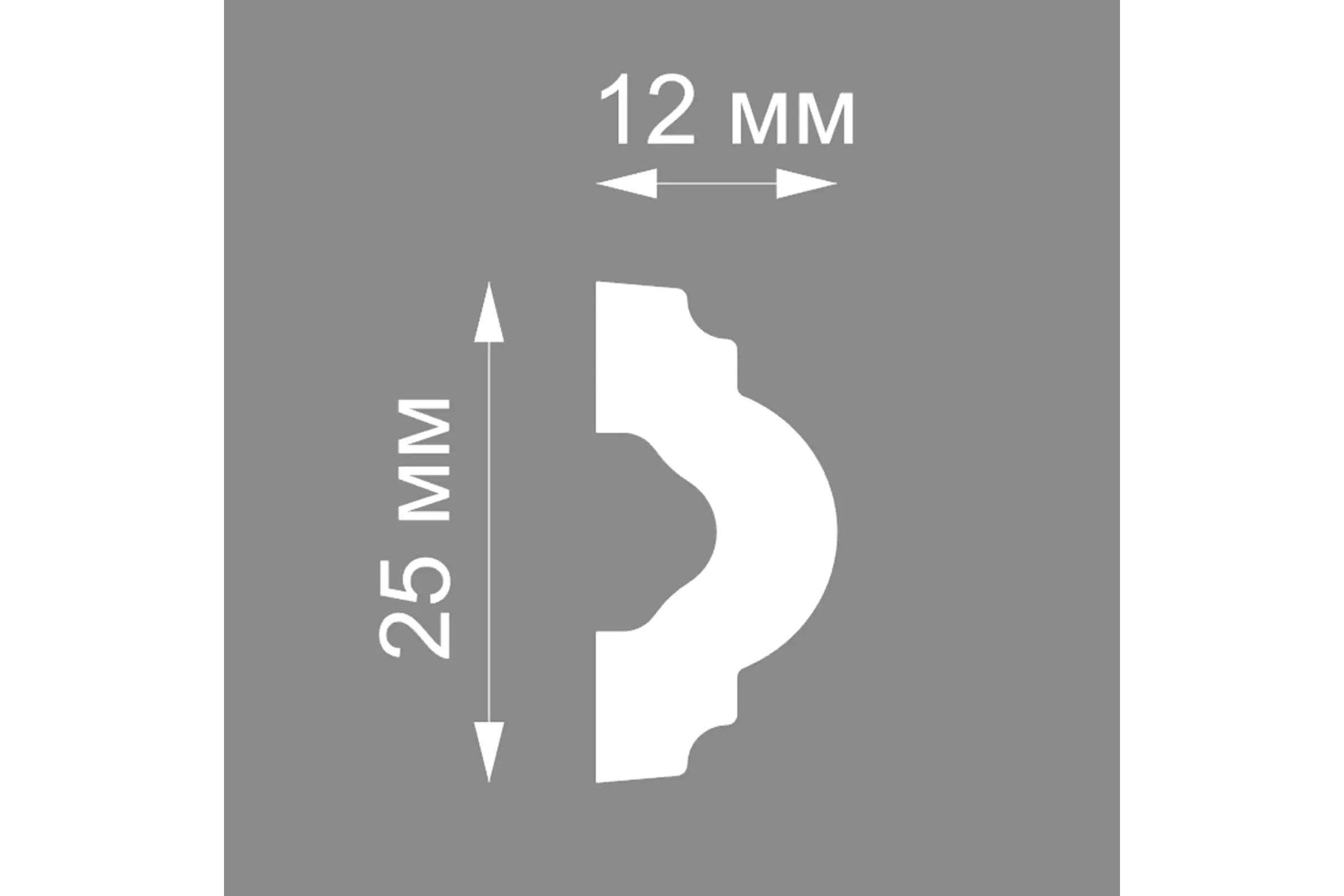 Молдинг ФОРМАТ25001D дюрполимер 2м