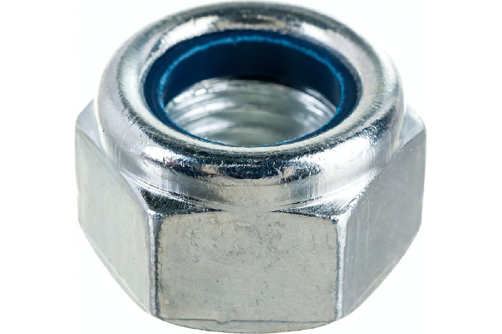 Гайка со стопорным кольцом М16 DIN 985, цинк, Bohrer (1шт)