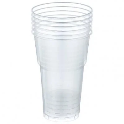 Набор одноразовых стаканов ЮНАБ 2023 прозр., 500 мл, 6 шт