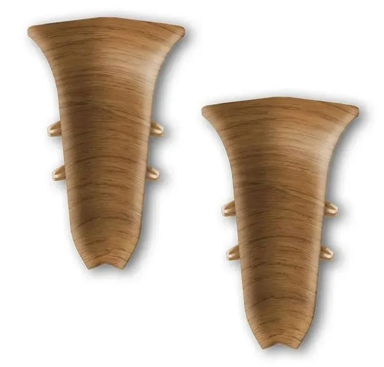 Угол внутренний для плинтуса 55мм Идеал Классик, 217 Дуб темный (2шт.флоуп.)