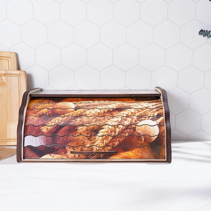 Хлебница дерево Доляна Ржаное поле, 38,3*28*17,3см