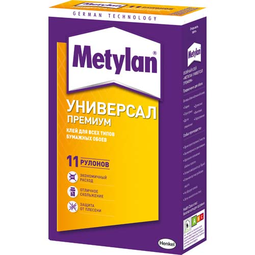Клей для обоев METYLAN Универсал премиум, универсальный, без индикатора, 250г