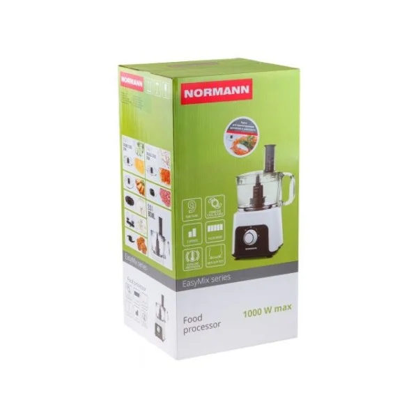 Кухонный комбайн Normann AFP-949 (1000 Вт, 9 функций, чаша 2 л)
