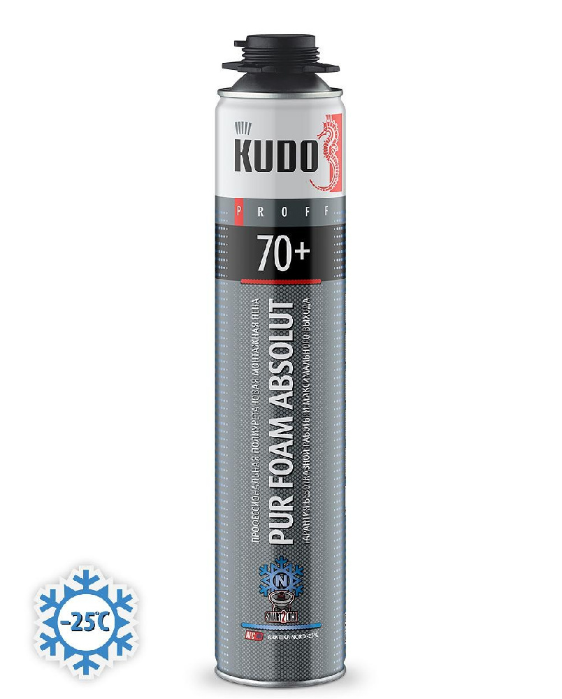 Пена монтажная профессиональная Kudo Absolut Proff 70+ Arktica Nord зимняя, 1000 мл