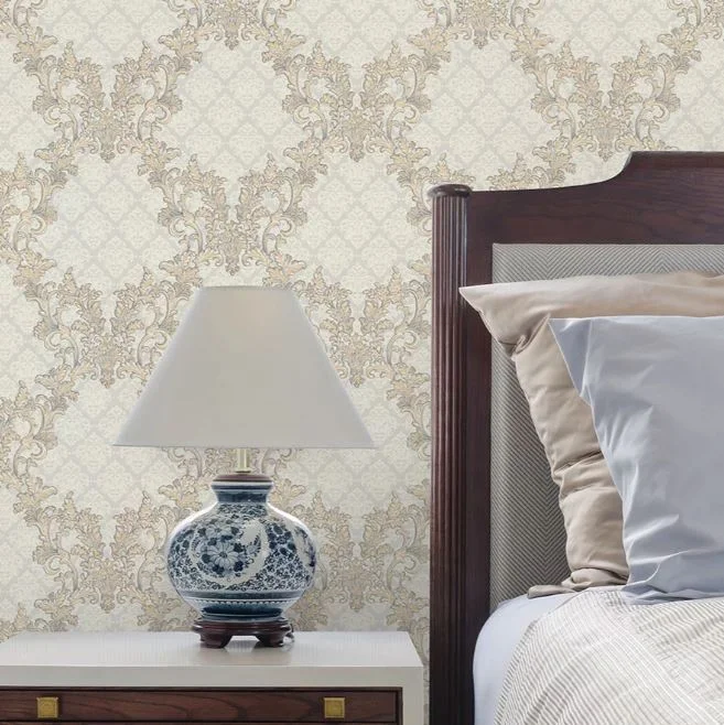 Обои Monte Solaro Charlotte виниловые на флизелиновой основе 1,06*10,05 м, серо-бежевый 9185-11 (6)