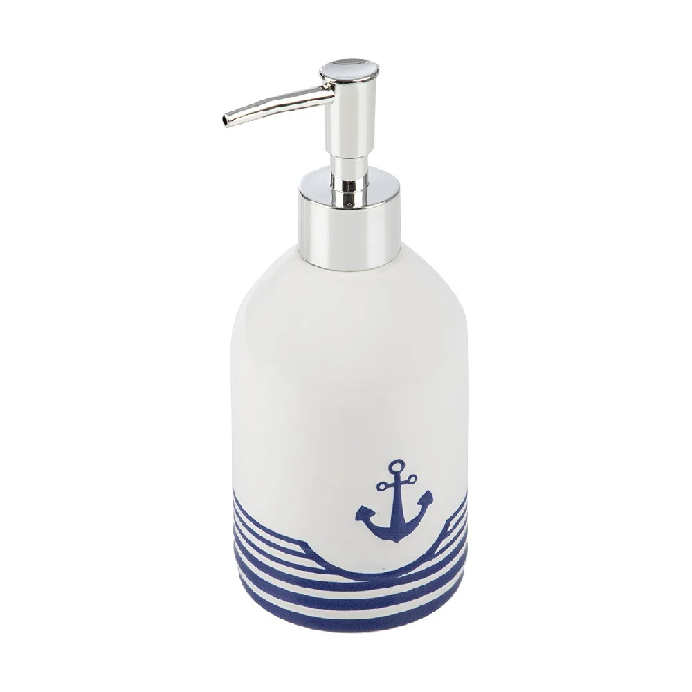 Дозатор для жидкого мыла Морское путешествие, керамика,  400мл