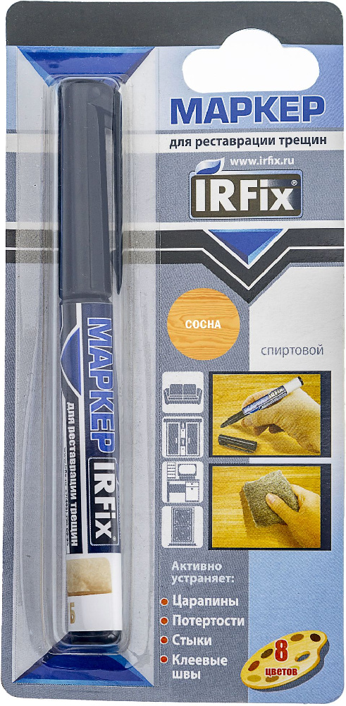 Маркер для реставрации трещин IRFIX  3г, Сосна, Клен, Ясень
