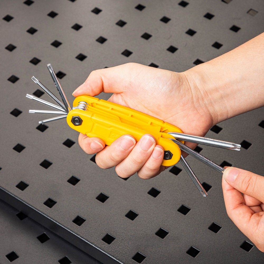 Набор складных шестигранных ключей TORX T9,T10,T15,T20,T25,T27,T30,T40 Deli DL234308 