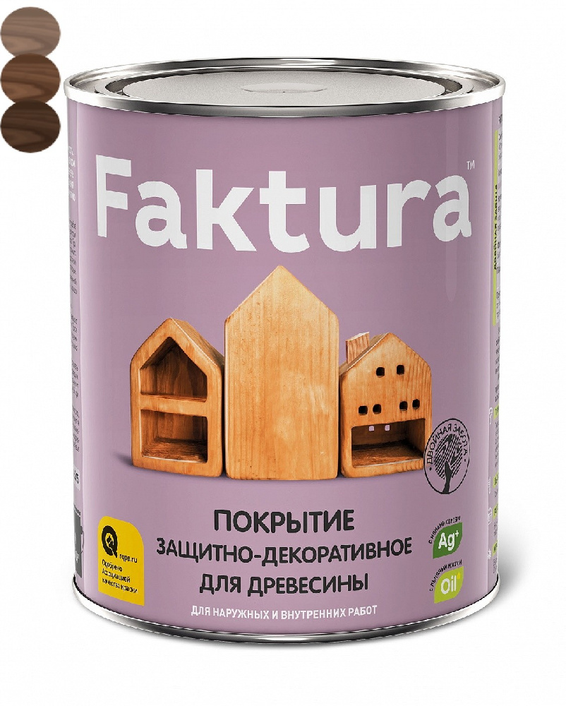 Покрытие FAKTURA  декоративное 0,7 л орех ЯК*