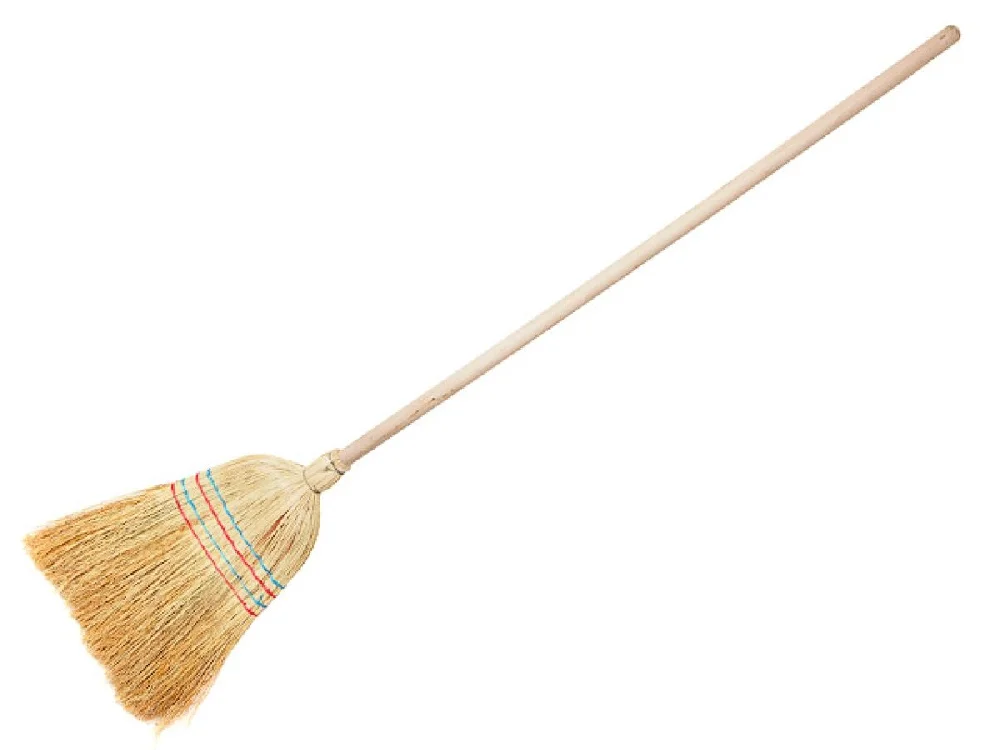 Веник-метла Сорго, с деревянным черенком, 150 см