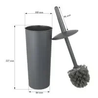 Ершик для унитаза Potato P340-19 пластик, черный