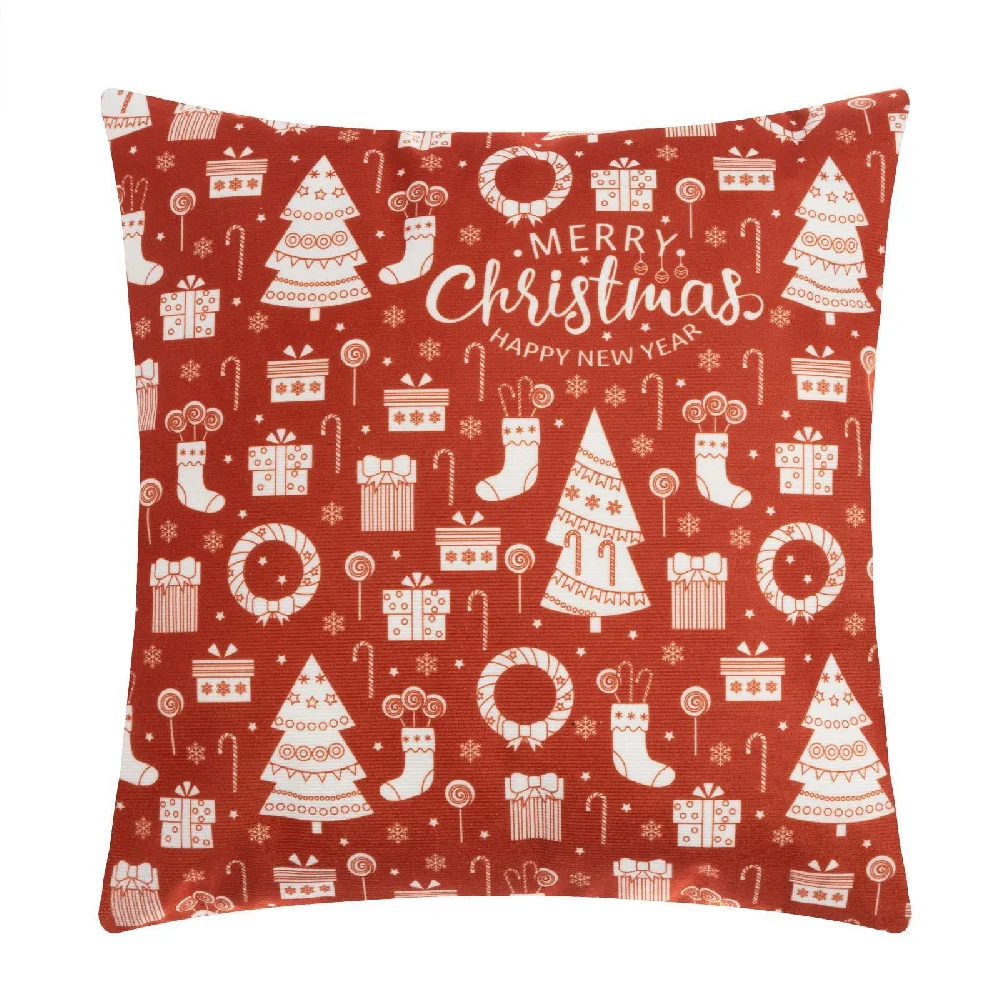 Чехол на подушку 40*40см Этель Merry Christmas 100% п/э