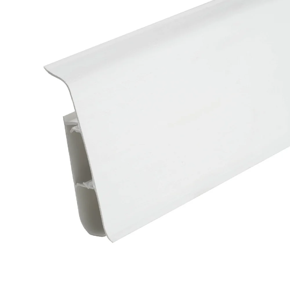 Плинтус напольный 70мм 2,2м Деконика, 001 Белый