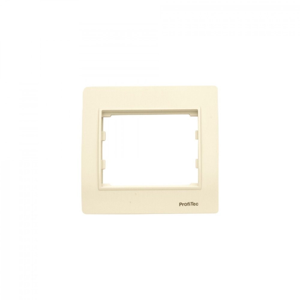 Рамка 1СП Profitec Corsa ST SATIN (PC-пласт) крем