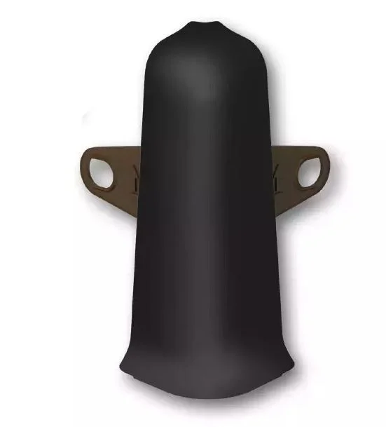 Угол наружный для плинтуса 70мм Деконика, 007 Черный (2шт. флоуп.)