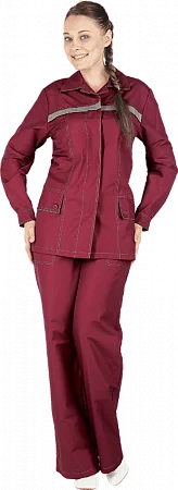 Костюм ПРЕМЬЕРА ЛЮКС р-р 88-92, рост 158-164, женский, бордо, летний