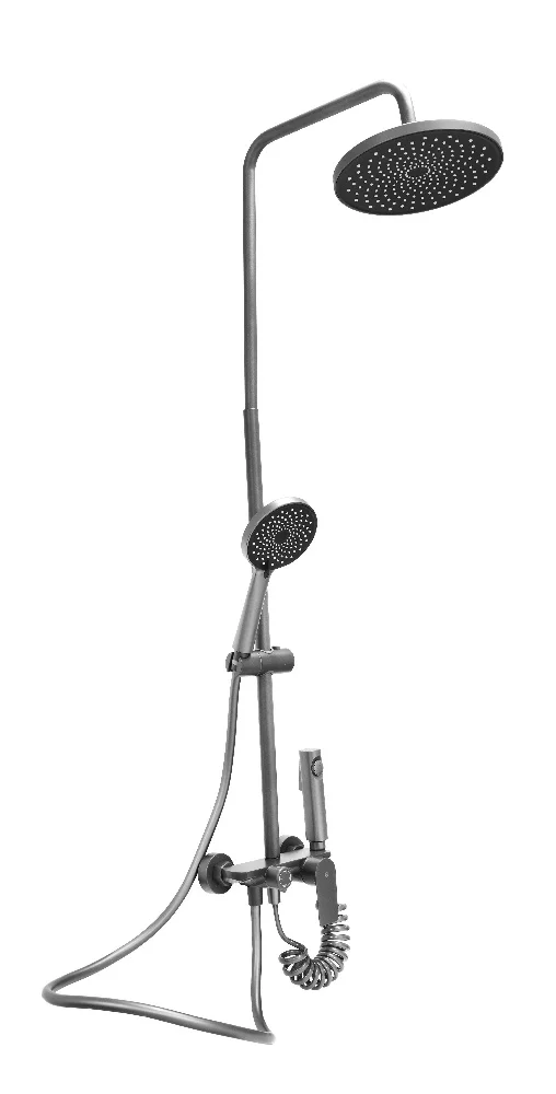 Душевая система SANTREK AQUA-1245 PRESTIGE (SAP-1245) шар. d-35, оружейная сталь